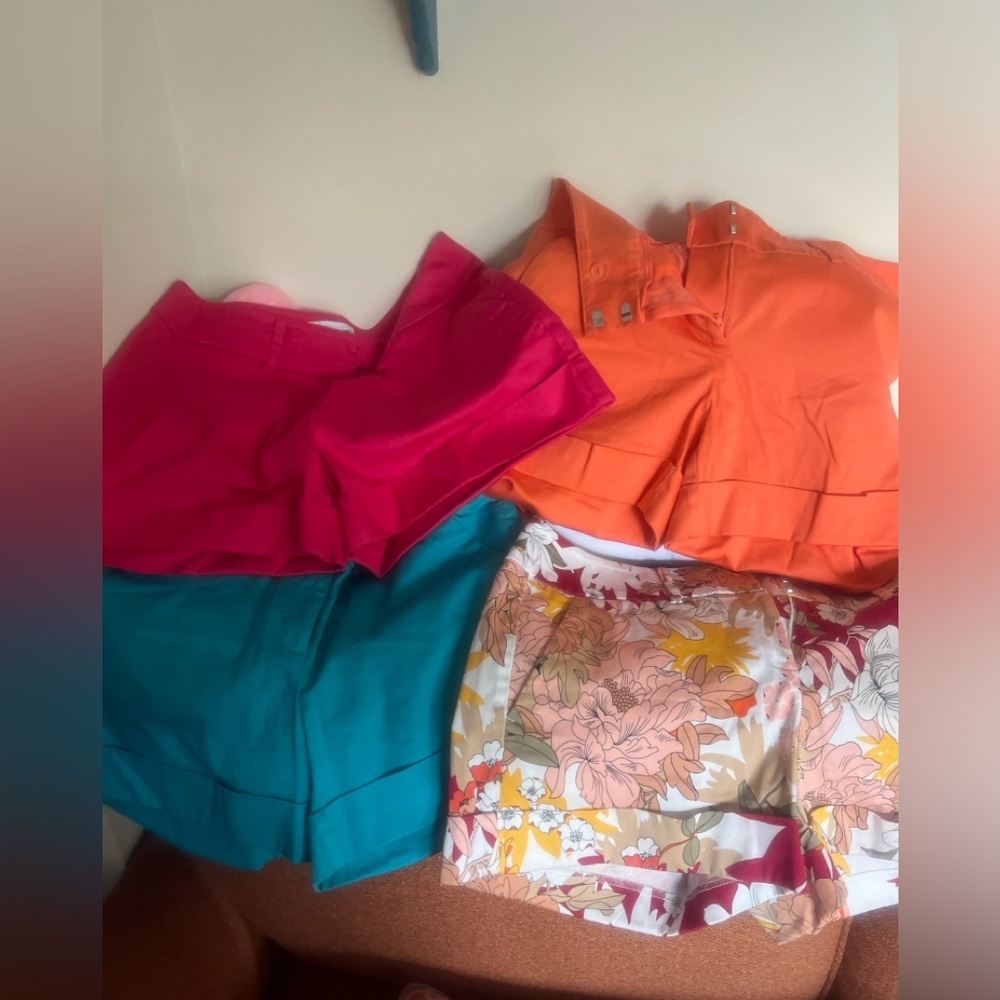 Four shorts, different colors, $22 for all